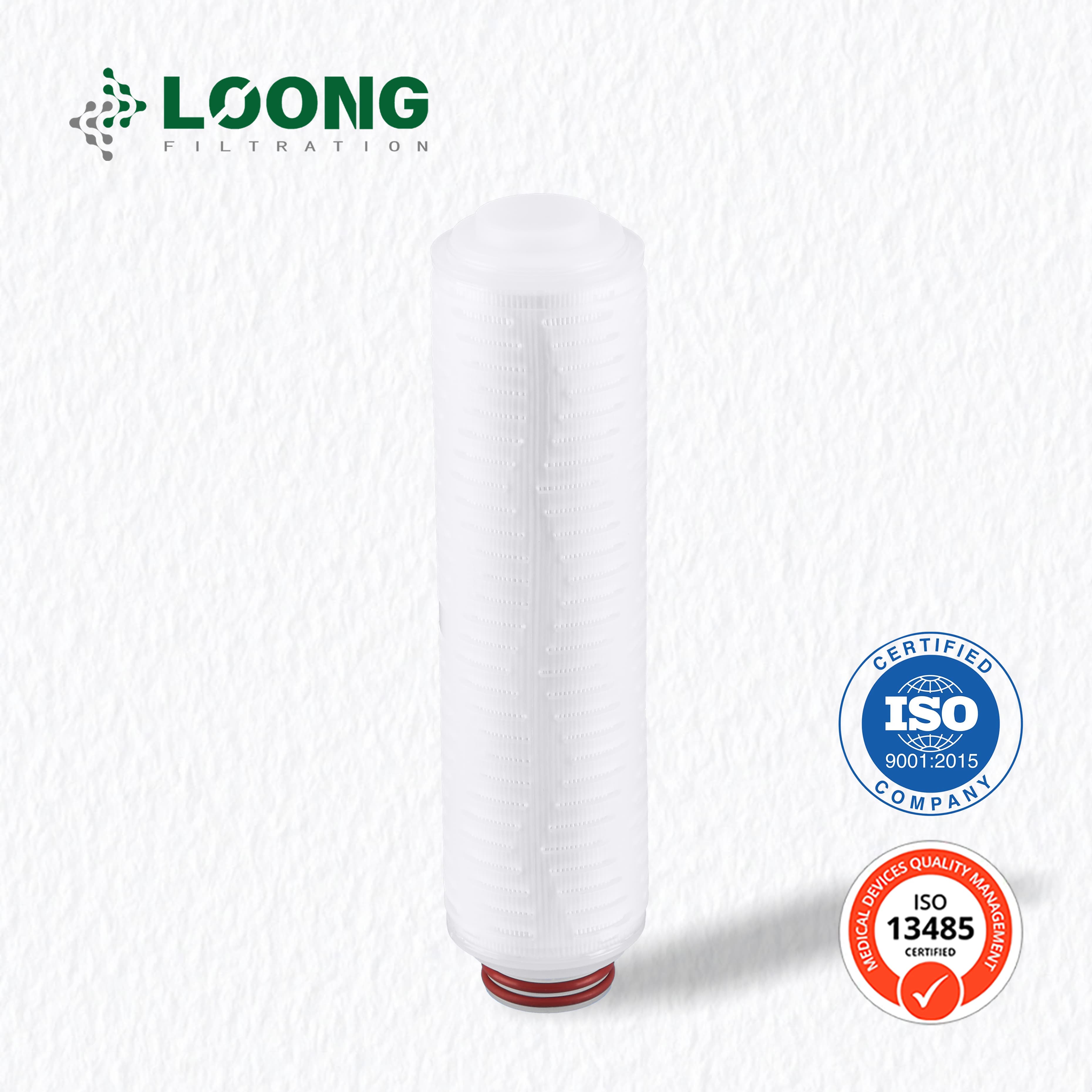 High-quality PP pleated filter cartridge manufactured by Loong Filtration for industrial water treatment. Premium PP Filter Cartridge Manufacturer